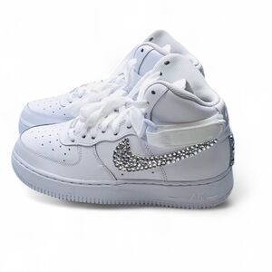 Nike Air Force 1’s High Tops All Sizes Luxe Crystals Ticks New With Box